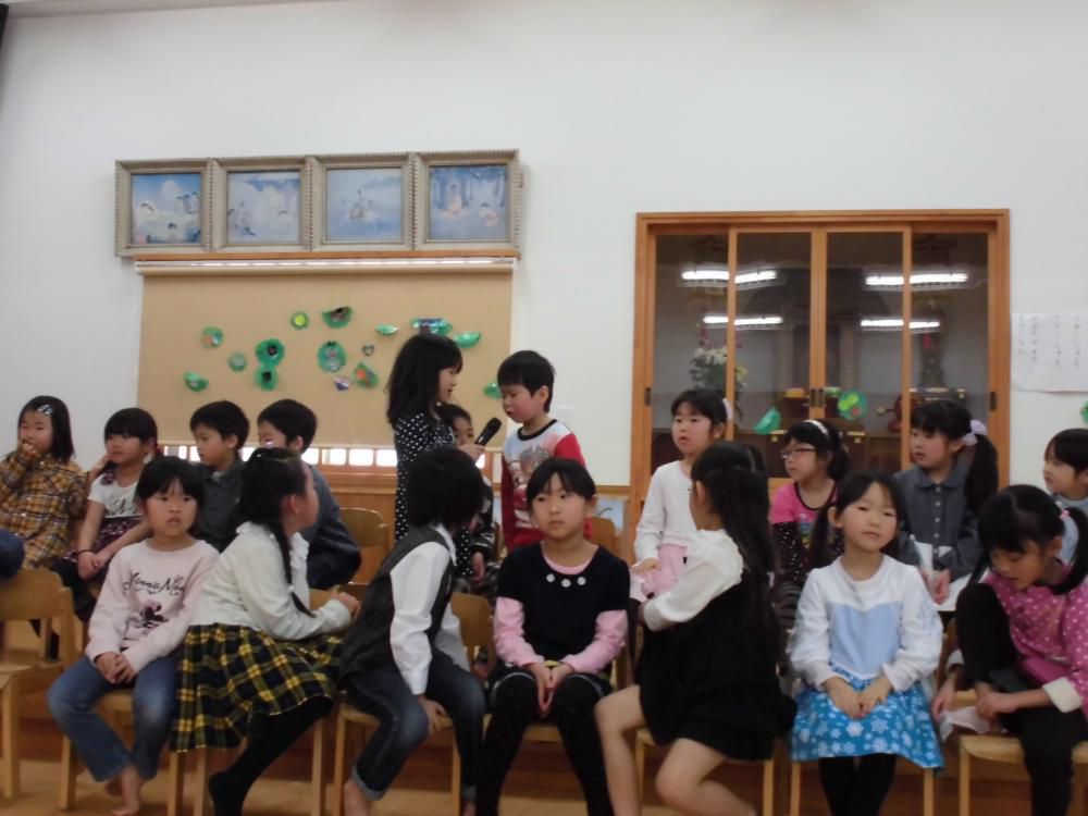 ゆり組さんとのお別れ会
