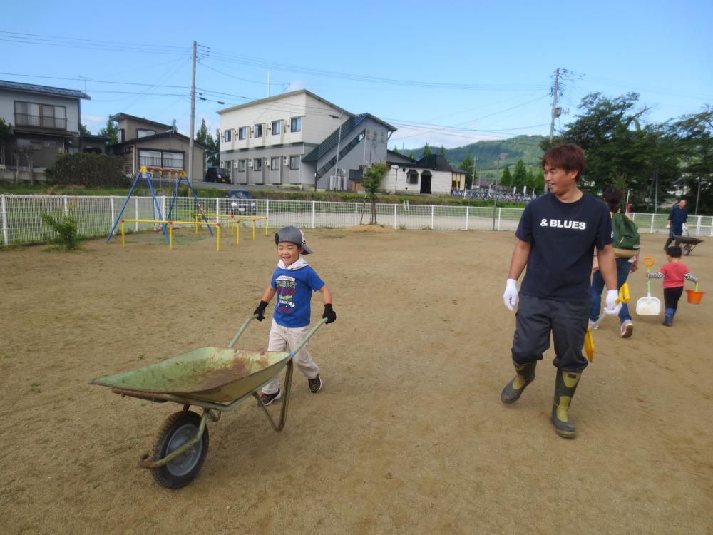 楽しくあそべる園庭づくり第一弾！