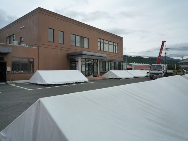南陽　産業フェスティバル　準備中