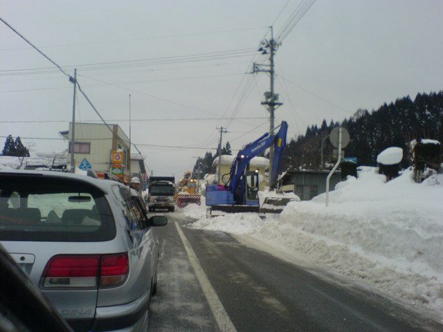 除雪作業の連携プレー♪