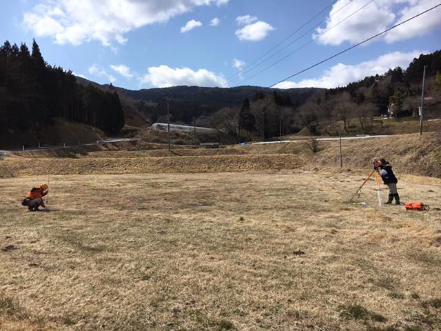 地縄張りという作業から始まります！