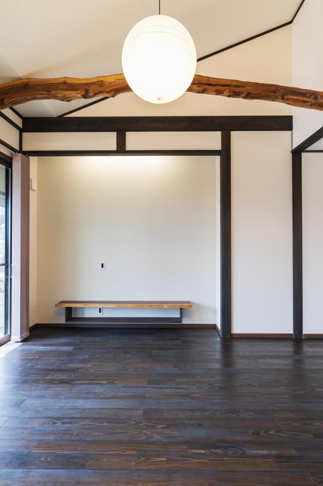 こだわりの太鼓梁のある平屋