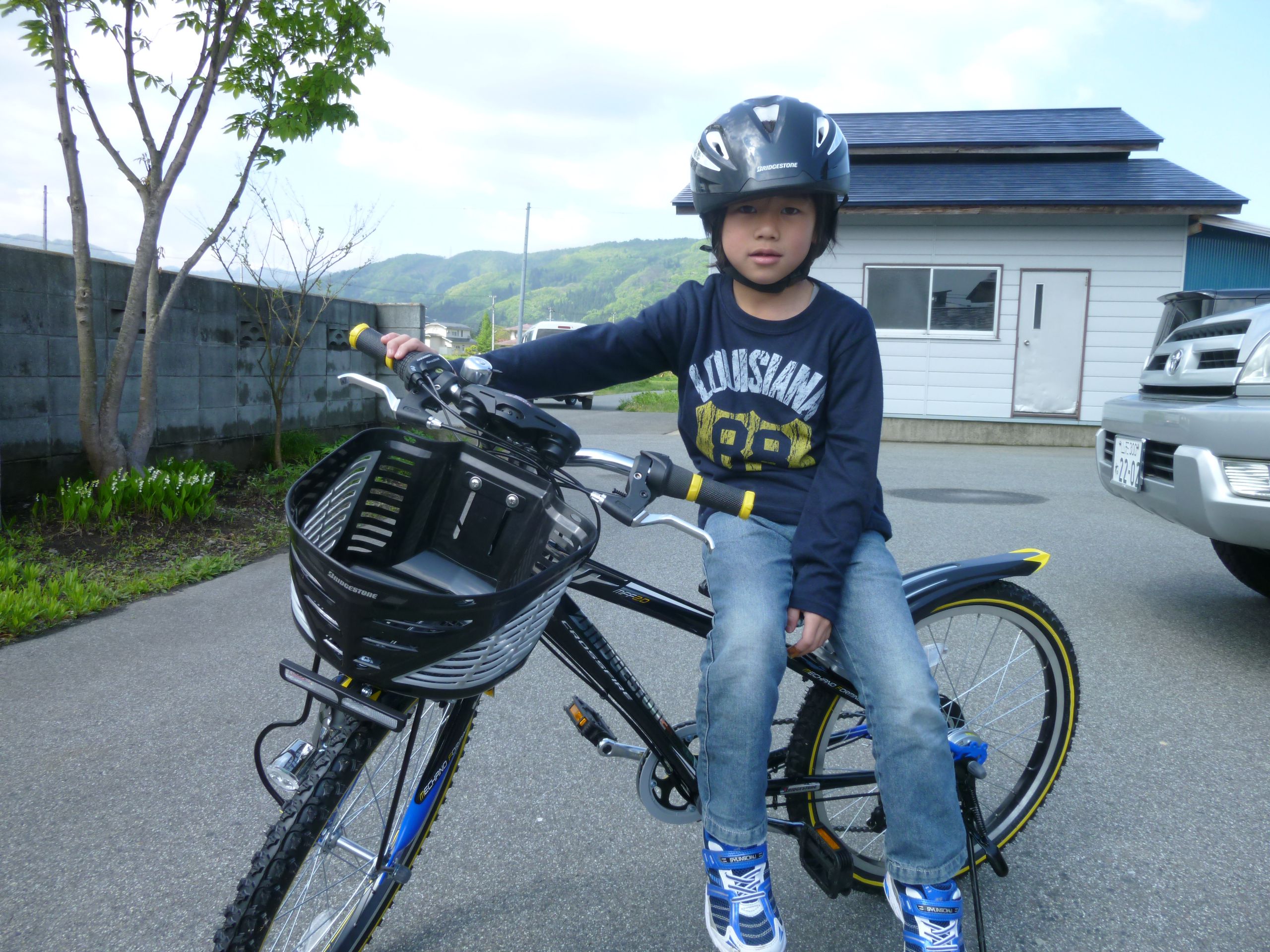自転車買ってもらいました。