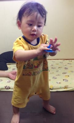 2歩、歩けるようになりました。