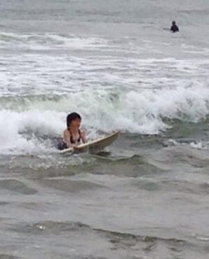 初めてのサーフィン