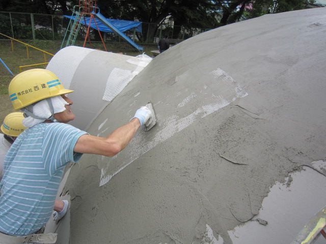 ドーム建設工事(石巻市立病院仮診療所)