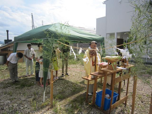 地鎮祭、無事終了！「私のしろい家」みはらしの丘２。