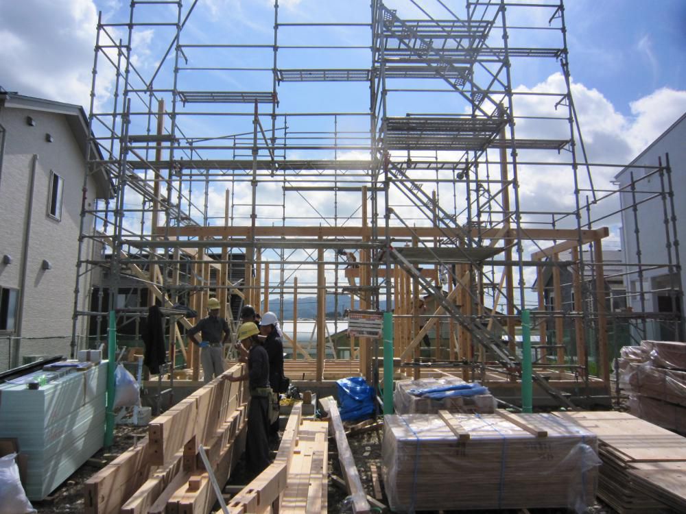 建て方開始！「私のしろい家」みはらしⅡ！