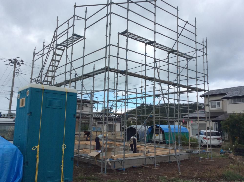 「私のしろい家」まほろば高畠。いよいよ建て方です！