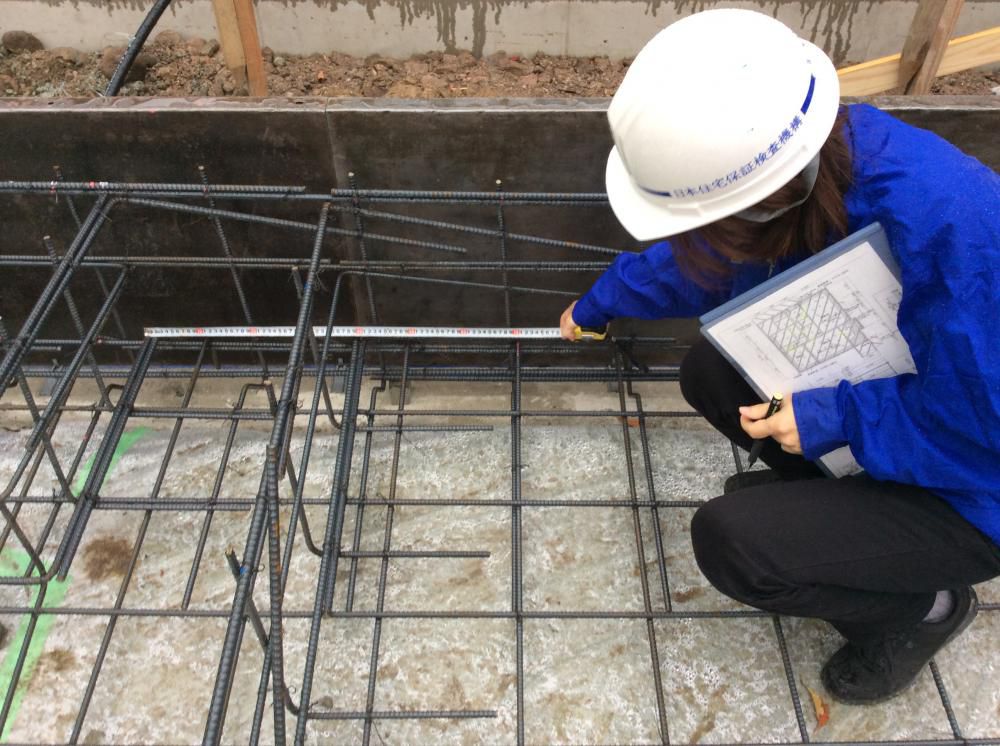 「私のしろい家」小白川。基礎鉄筋検査無事終了！！