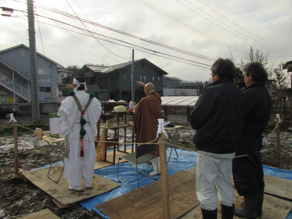 「私のしろい家」飯田。地鎮祭！