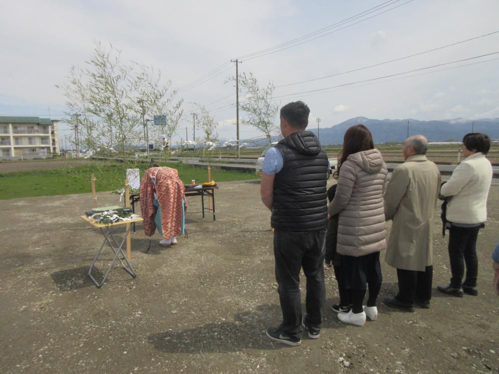 「私のしろい家」谷地の地鎮祭!