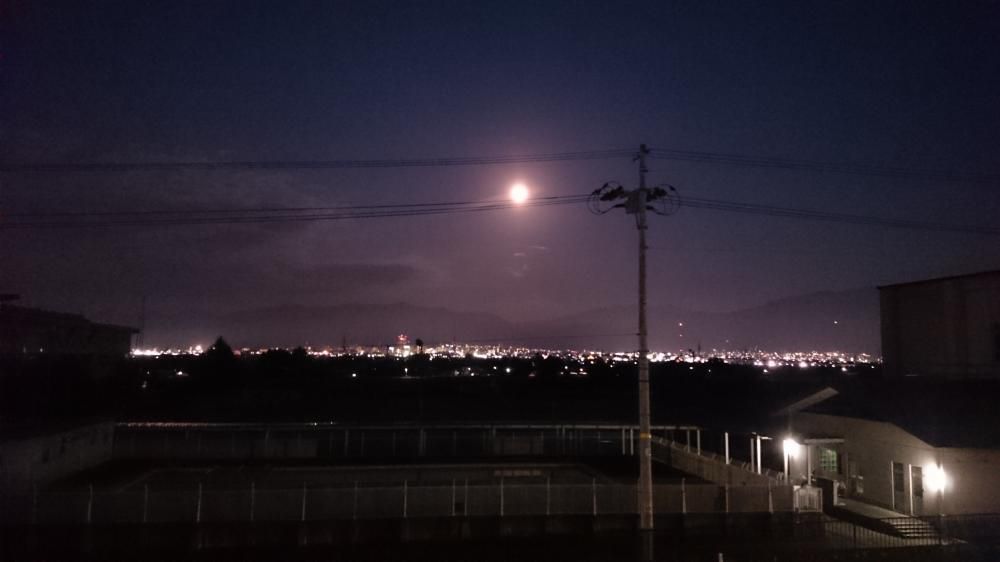昨夜の月です！