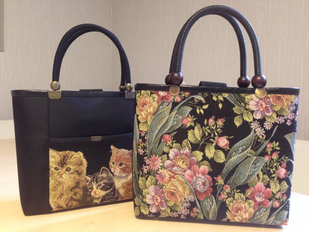 手作りバッグの展示販売