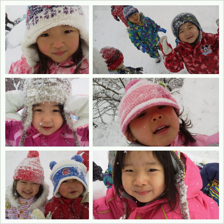雪あそび☆年少３