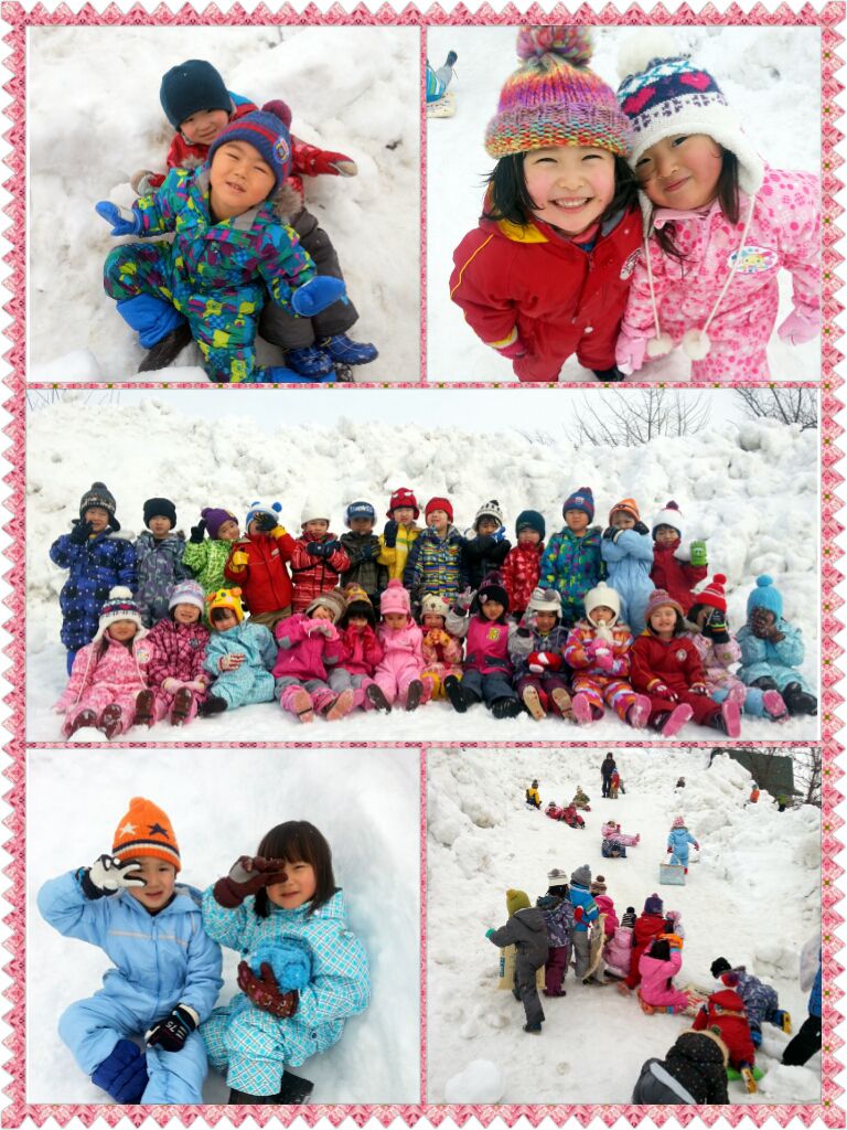 雪遊び満喫！