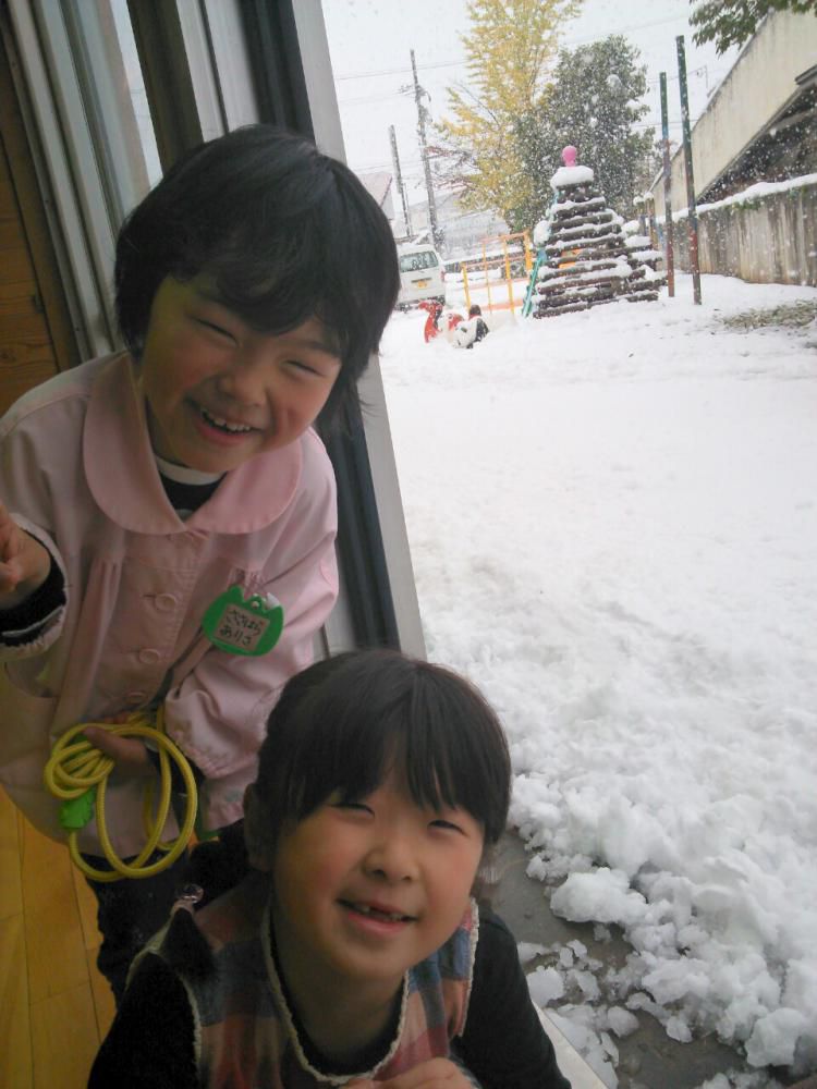 初雪＼(^_^)／