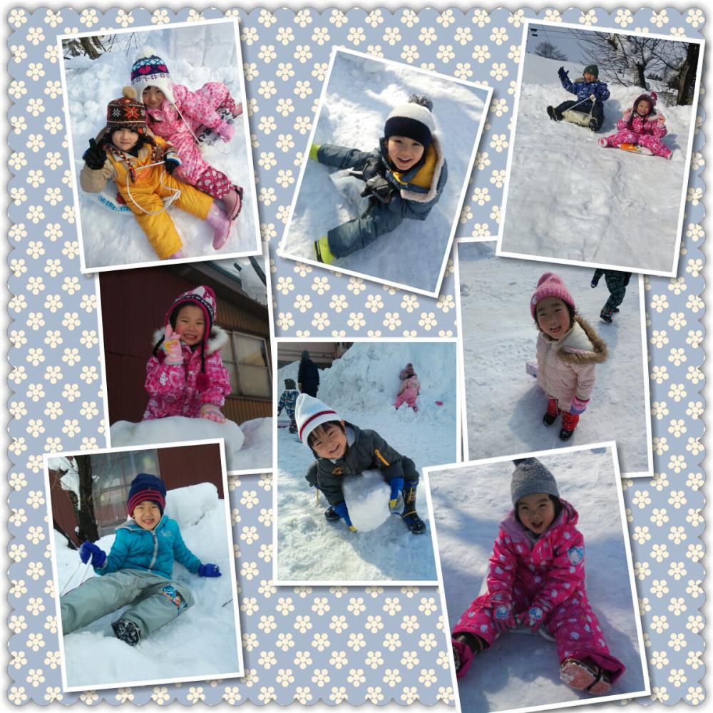 ＊雪遊び＊  -りす組-
