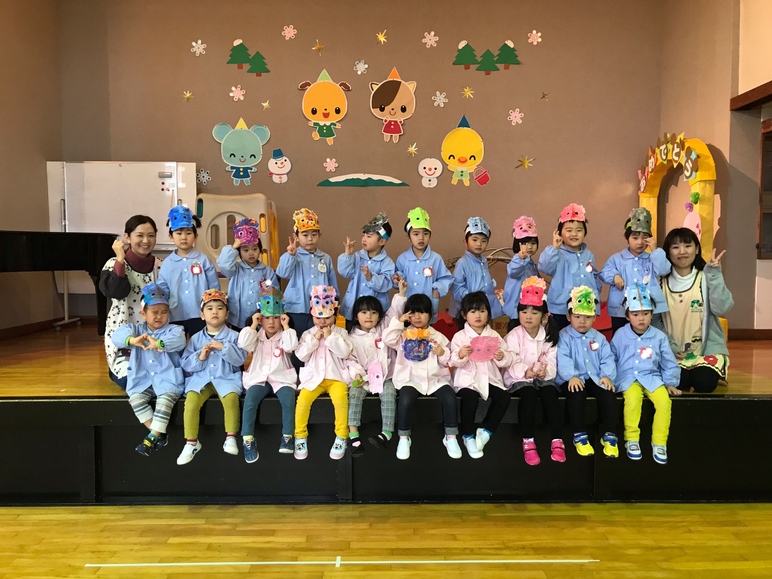 豆まき(りす組集合写真)