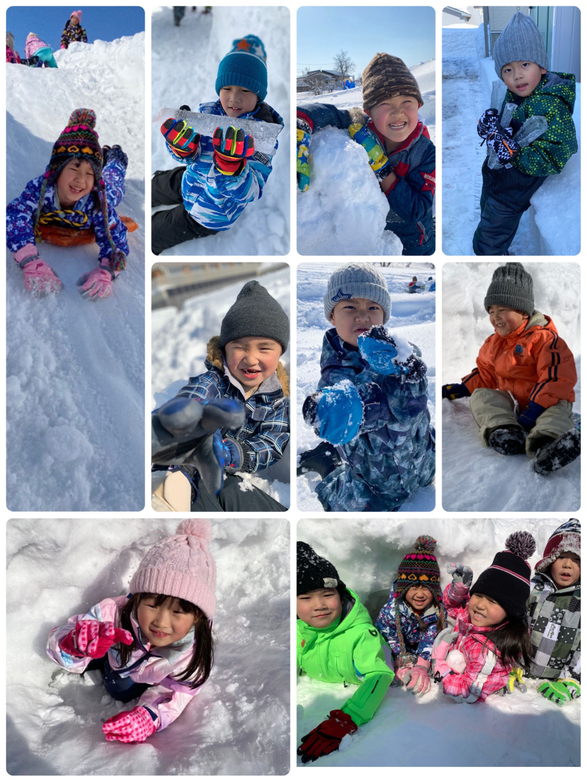 雪遊び(らいおん組)