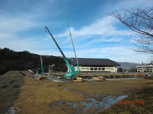基礎工事中です。