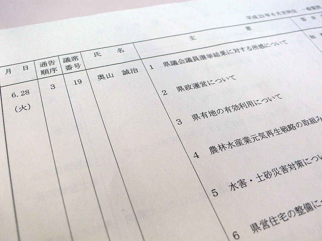 県政課題
