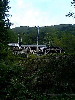山奥の夕暮れ時