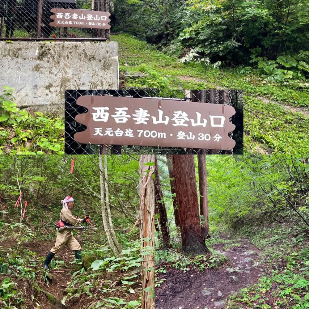 【Good News】登山道草刈りしました。