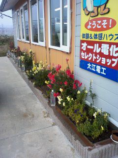 寒いのに…
