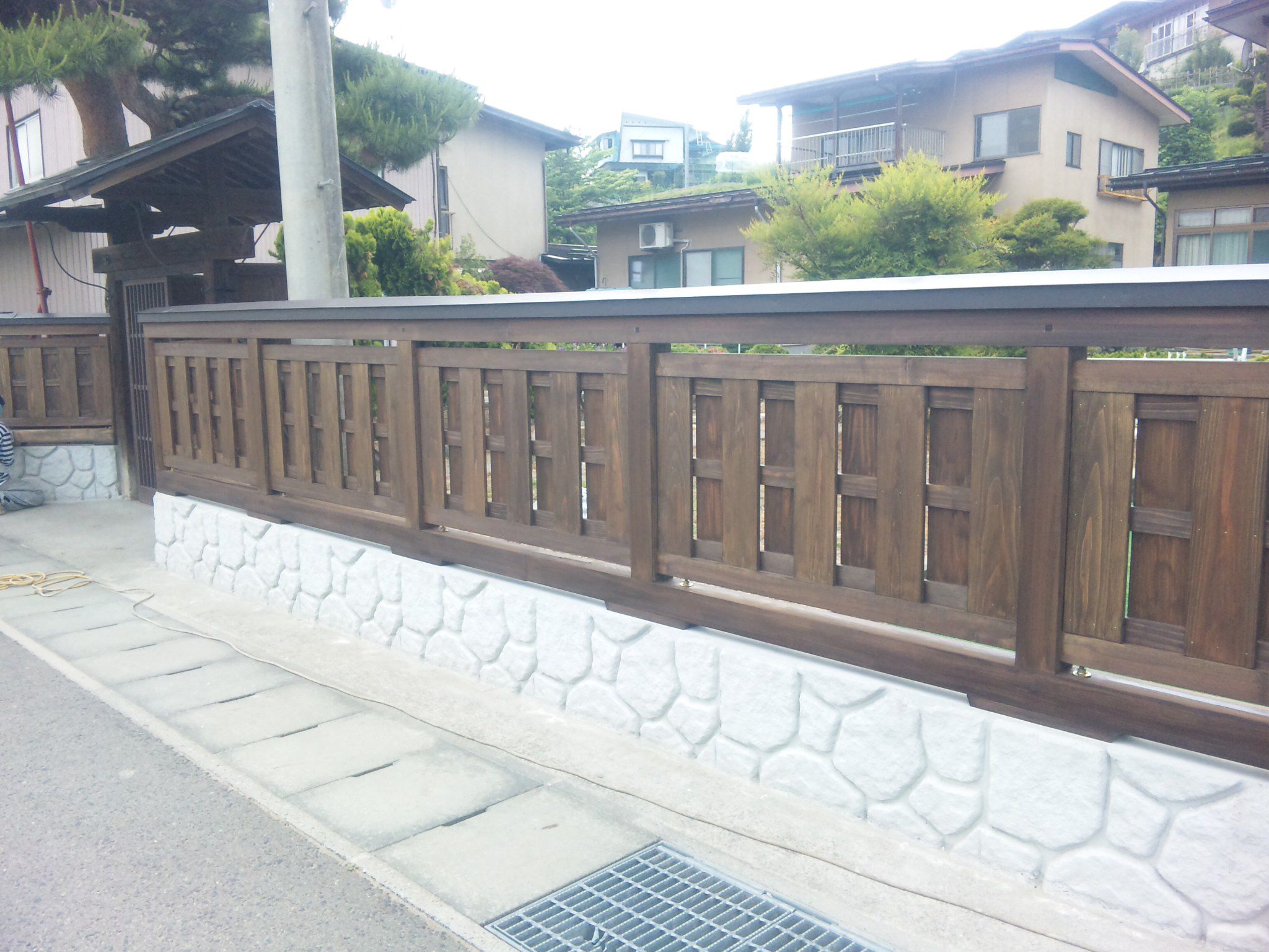 板塀完成☆