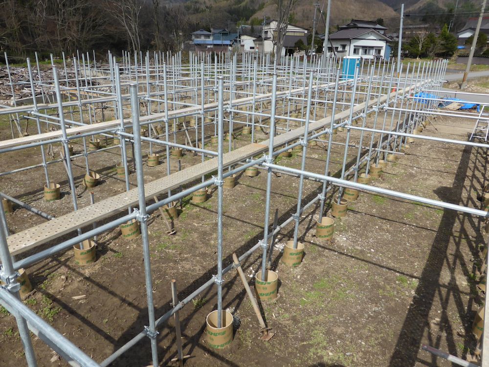 野立て太陽光　着々と！