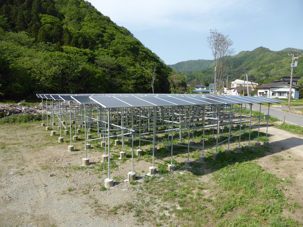 野立て太陽光　竣工！