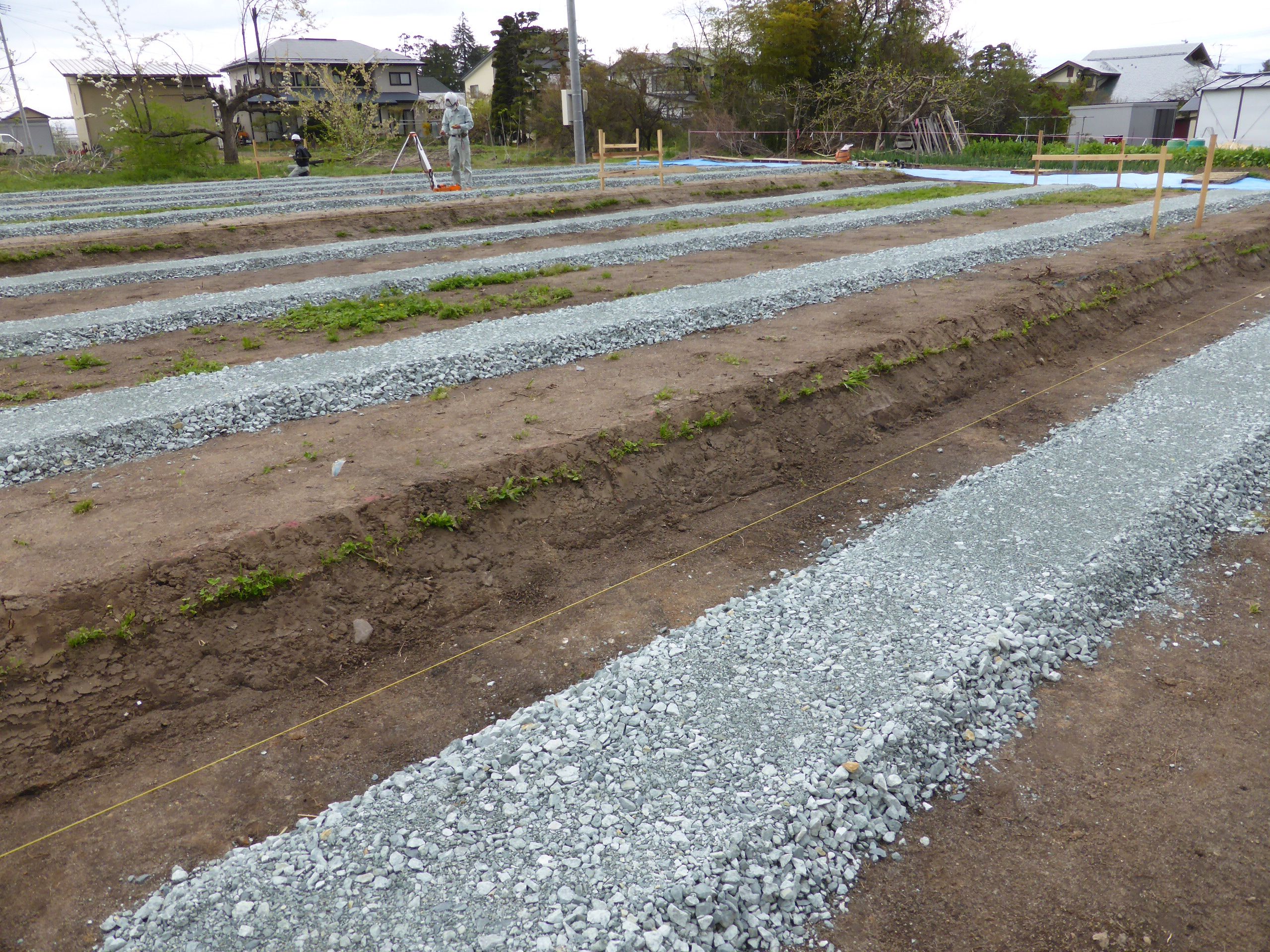 野立て墨出し