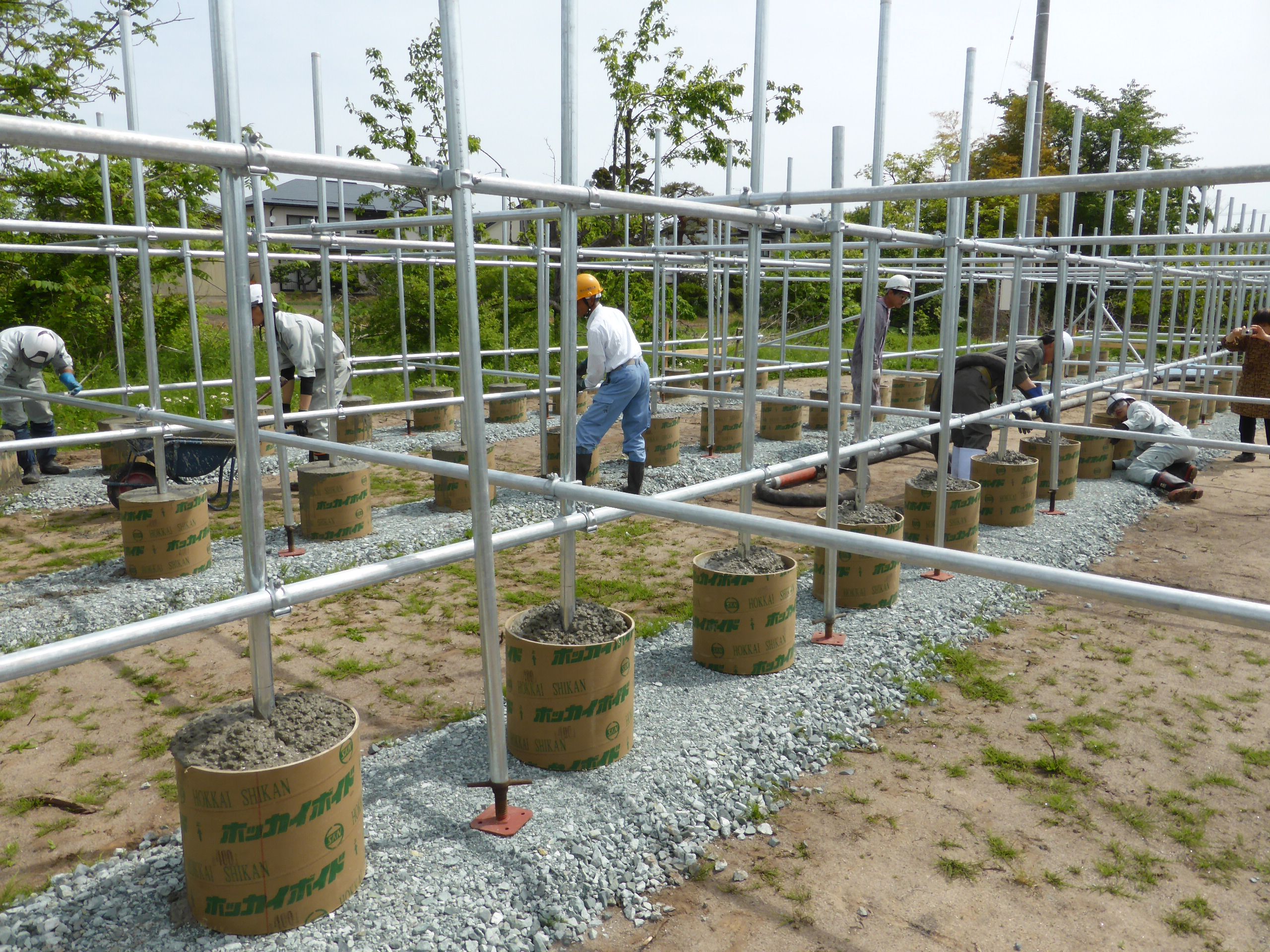 野立て太陽光基礎工事