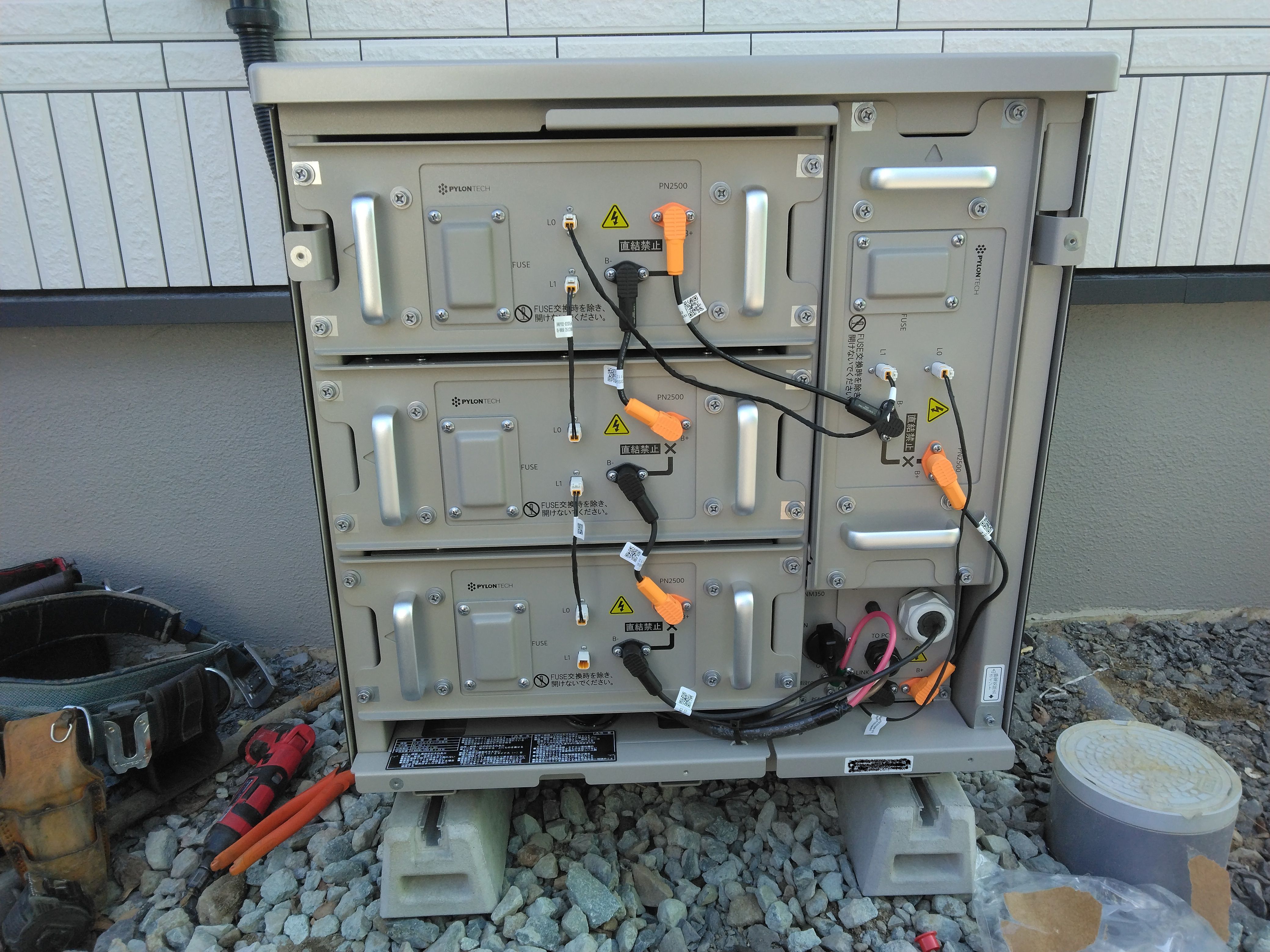 住宅用蓄電池設置工事！