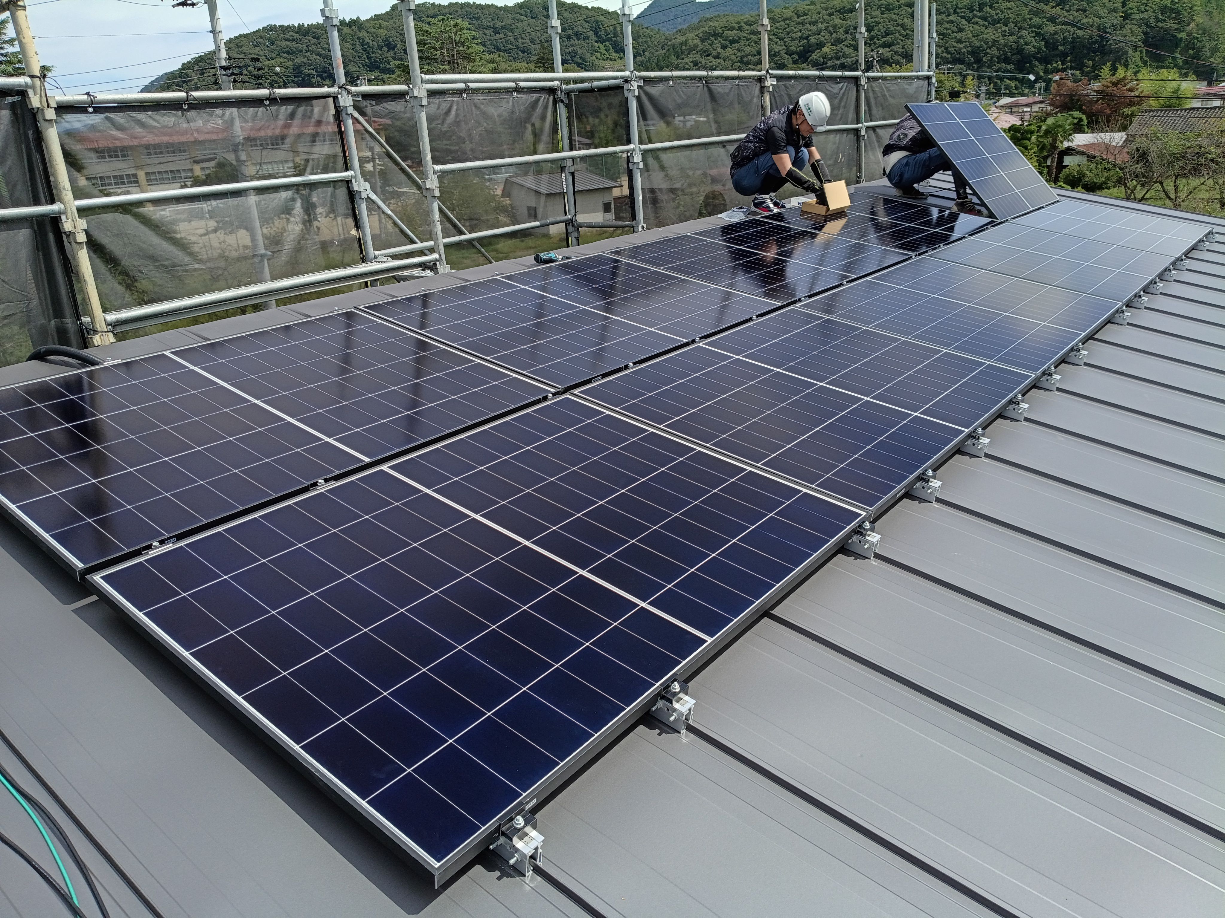 太陽光パネル工事！