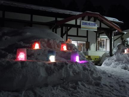 ’１３　成田駅前「雪灯り回廊祭り」④