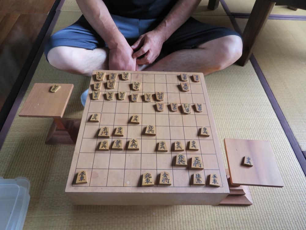 駅舎で将棋をやったぞ
