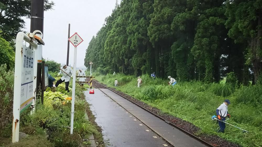大草刈り作業