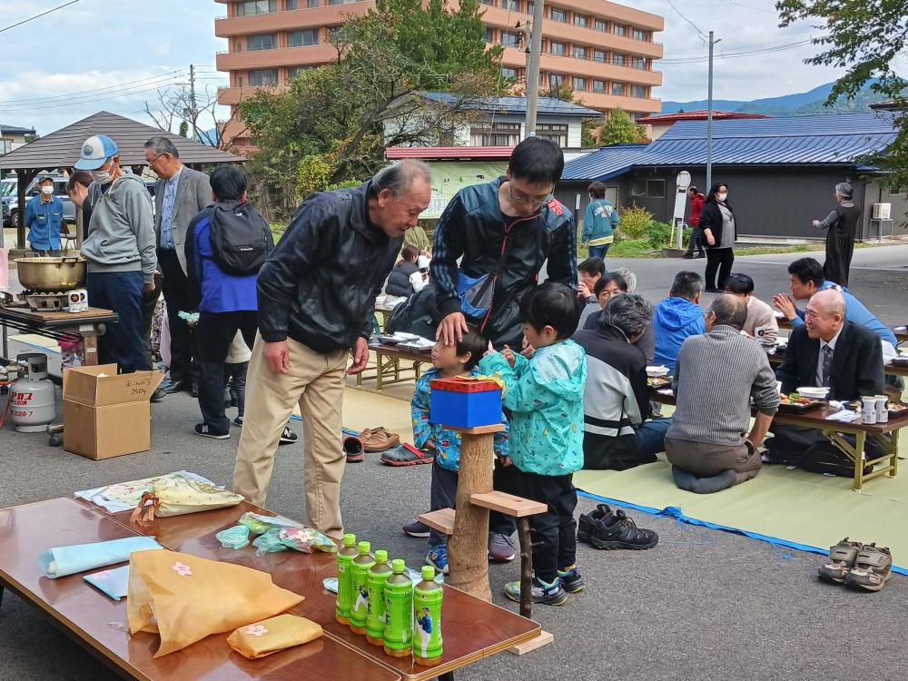 長井線祭りルポの２　チビッ子集まれ！