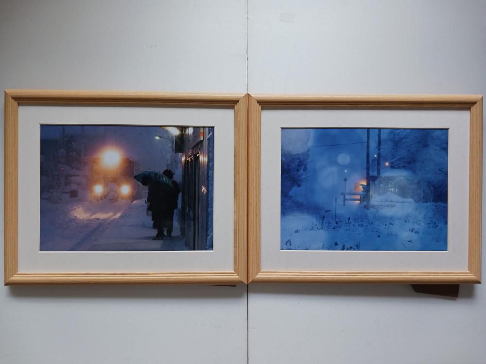 ７人展の作品から　　冬のホーム