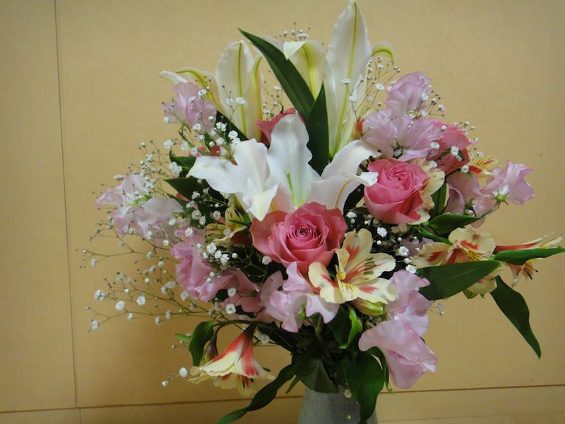 花束をいただいてきました