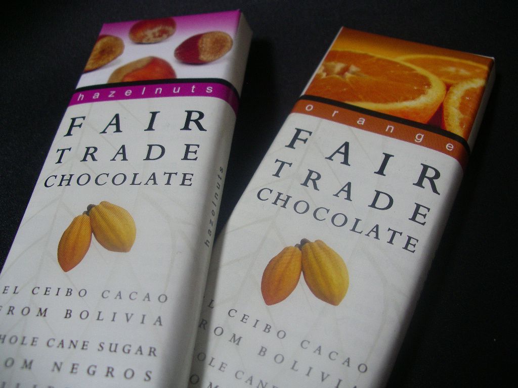 フェアトレードのチョコレート♪