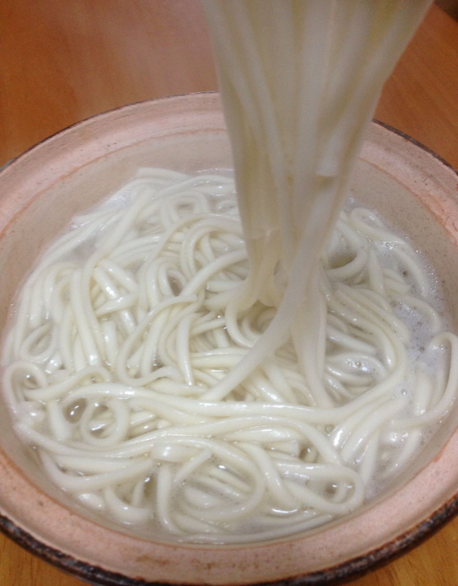雪の降る日はひっぱりうどん