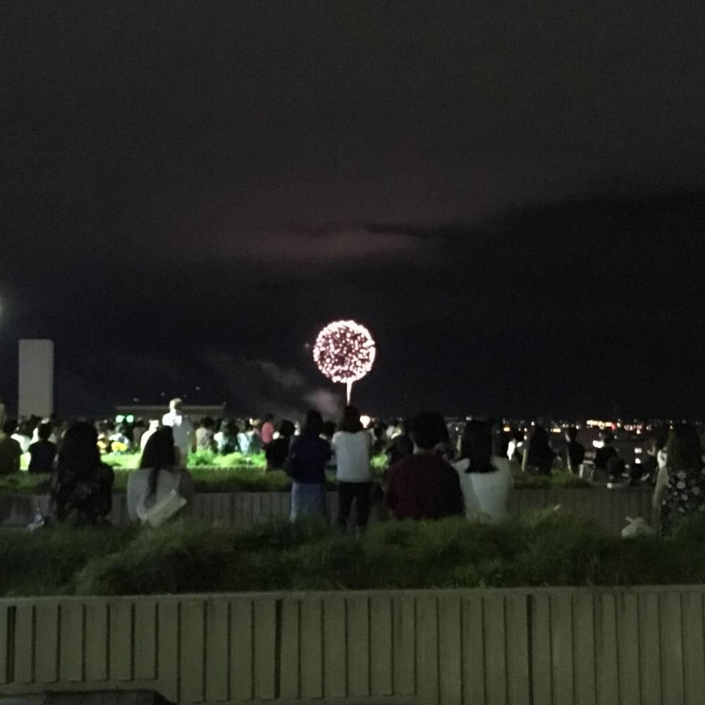 空中庭園から花火