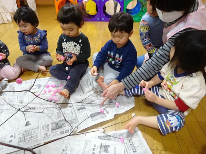 団子の木　飾ったよ！
