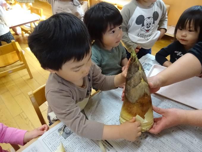 筍の皮むき