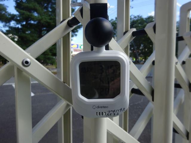 プチハウス　暑さ対策計測をしています