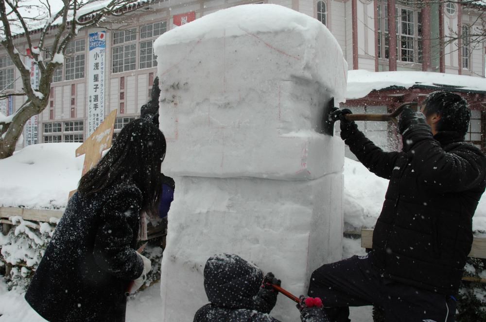 雪灯篭まつりが今年もやってくる～１年３組雪灯篭つくり～vol.2