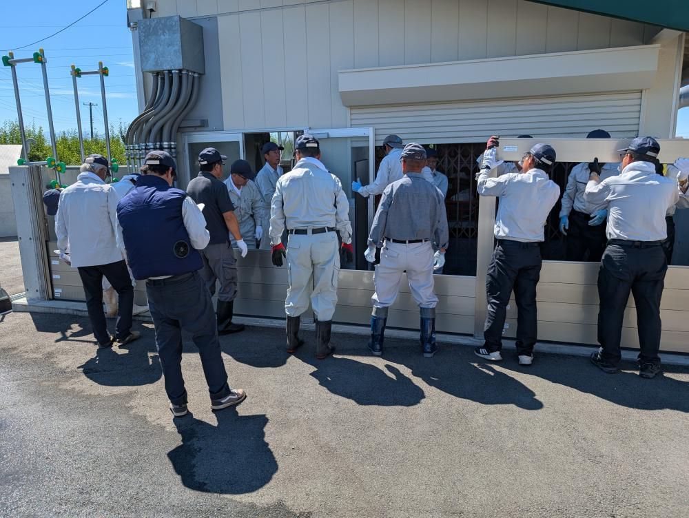 三郷堰総合防災訓練の実施について